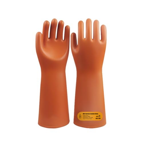 GOL-SIV Electrician Insulated Gloves - Class 2 ASTM Compliant High Voltage Electrical Insulating Rubber Gloves For Men,Electrical Safety Gloves Lineworker - Image 1