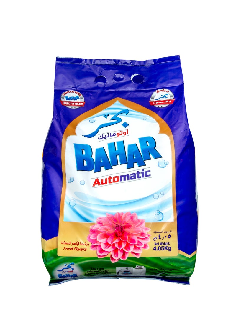 بحر مسحوق غسيل أوتوماتيكي، برائحة الزهور المنعشة، مخصص للغسالات، تنظيف عميق ورائحة تدوم طويلاً، 4.05 كجم - Image 1