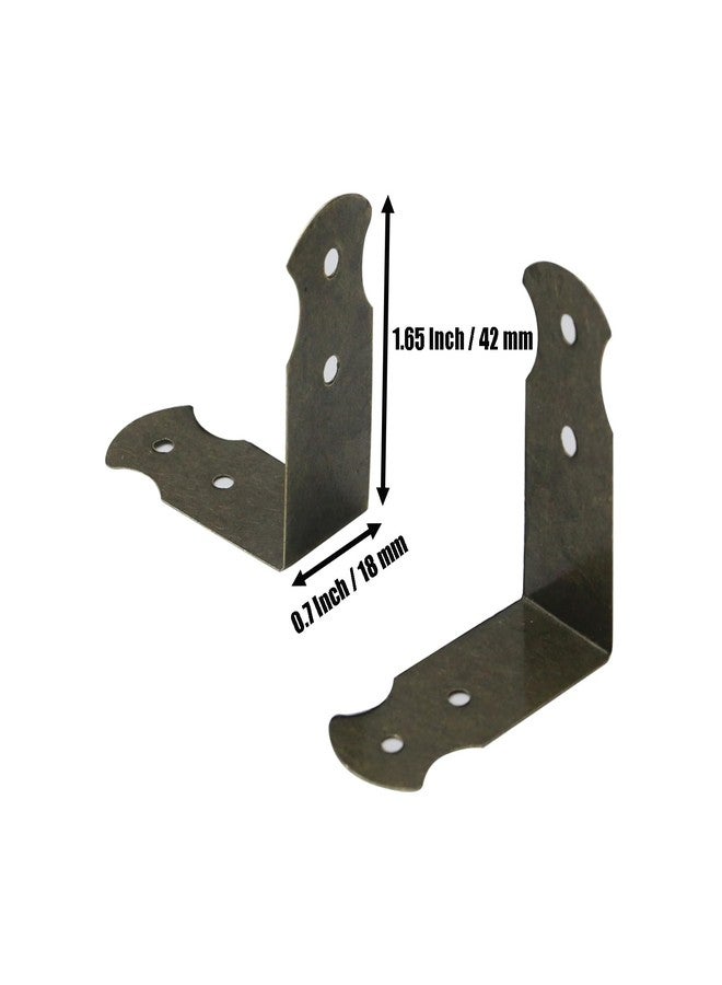 Mcredy Metal L Shaped Corner Guards Mcredy Decorative Box Corner Protectors Corner Edge Guard Antique Bronze Pack of 15 - Image 3