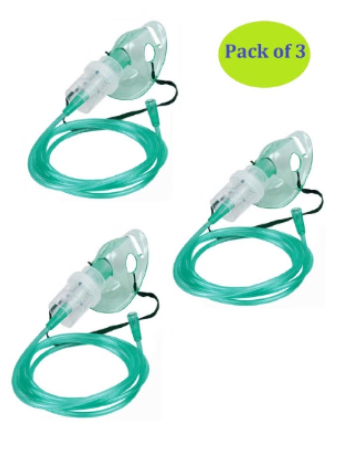 Nebulizer Asthma Allergy Mask Large Size (Pack of 3) - Image 1