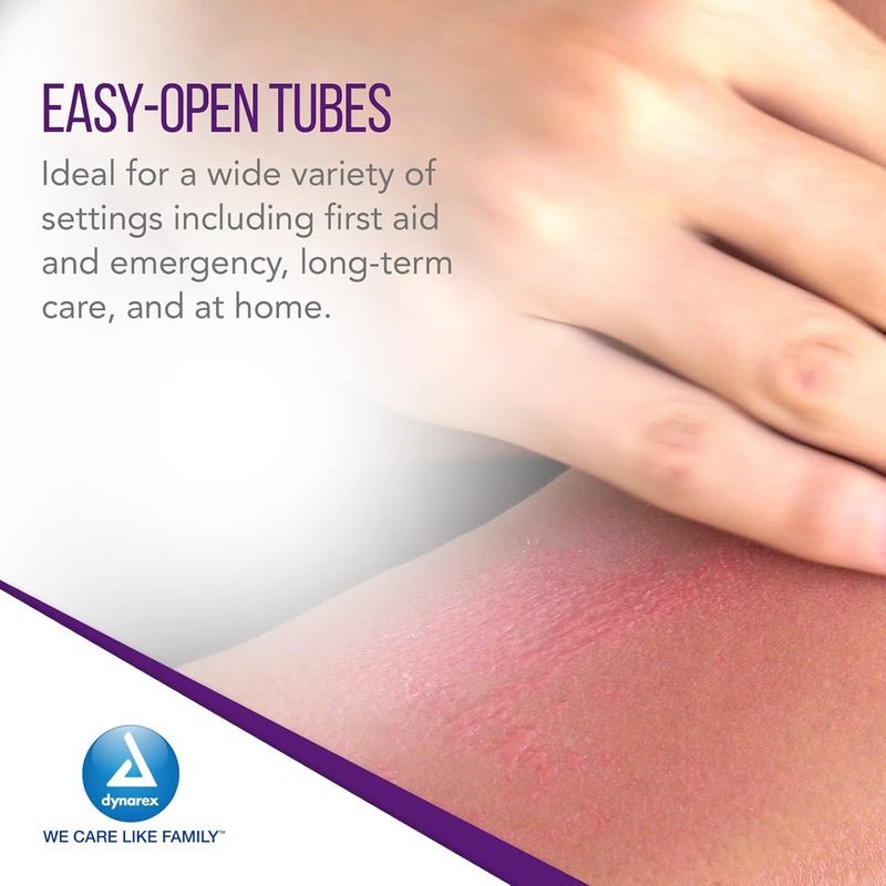 Dynarex مرهم دايناريكس باكيتراسين زنك USP كريم حروق ومرهم مضاد حيوي للجروح الصغيرة وطفح الحفاضات ورعاية الجروح والإسعافات الأولية 4 أونصة أنبوب 1 أنبوب - Image 5