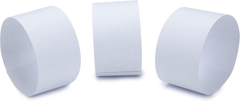 L LIKED 300 PCS Money Bands, Self Sealing Currency Money Straps for Bill Wrappers, Blank, White - Image 4