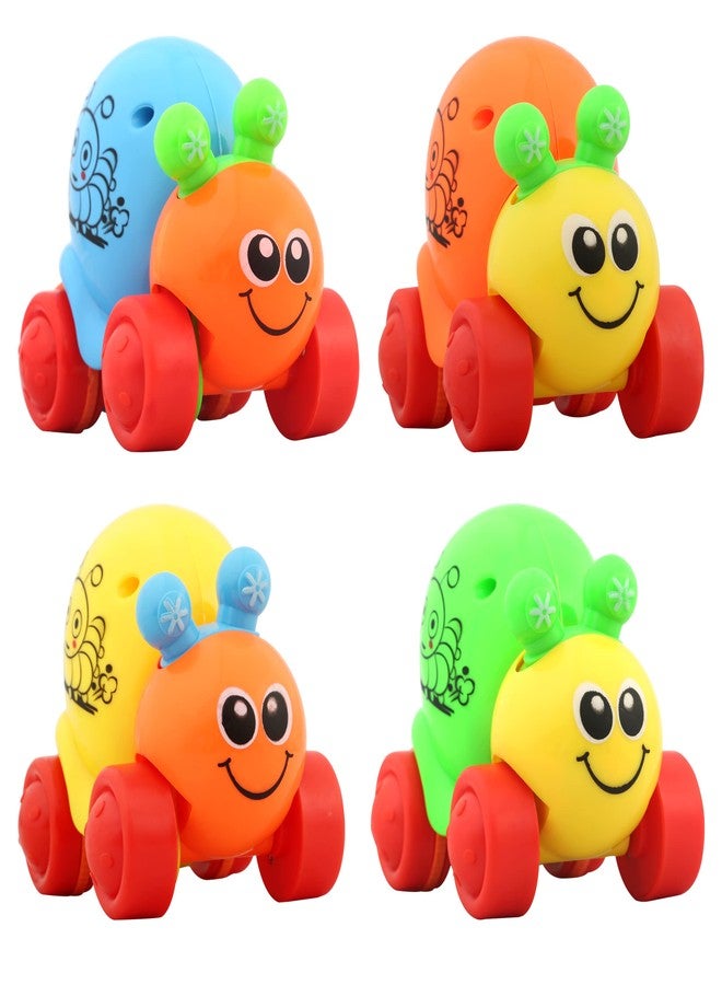 1ST STEP Snail Friction/Push & Go/Friction Powered Toys - Pack of 4 - Image 1