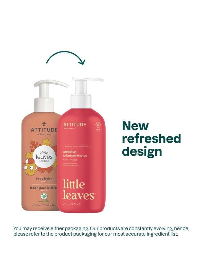 Attitude Body Lotion for Kids, EWG Verifed Moisturizer, Dermatologically Tested, Plant and Mineral Based Cream, Vegan, Mango, 16 Fl Oz - Image 2