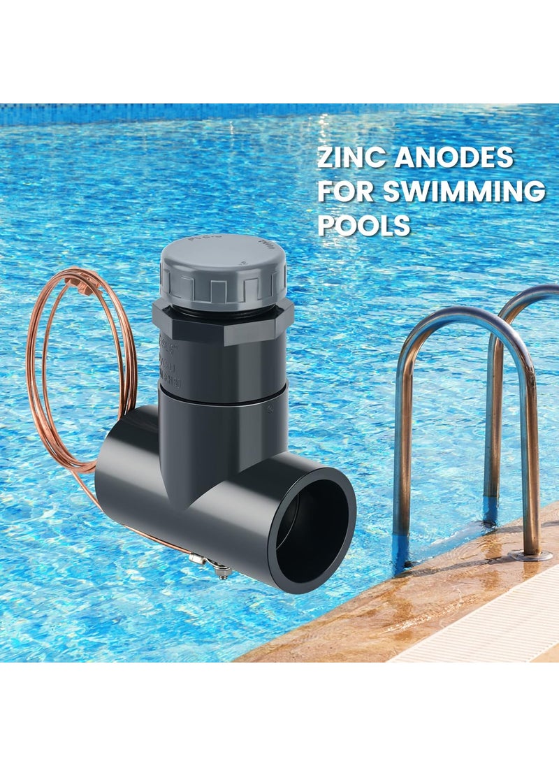 briidea briidea New Install 2 Inline Zinc Anodes for Saltwater Pools  - Image 4
