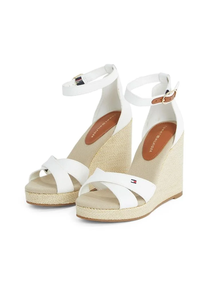 TOMMY HILFIGER HIGH WEDGE CRISS CROSS ESPADRILLES