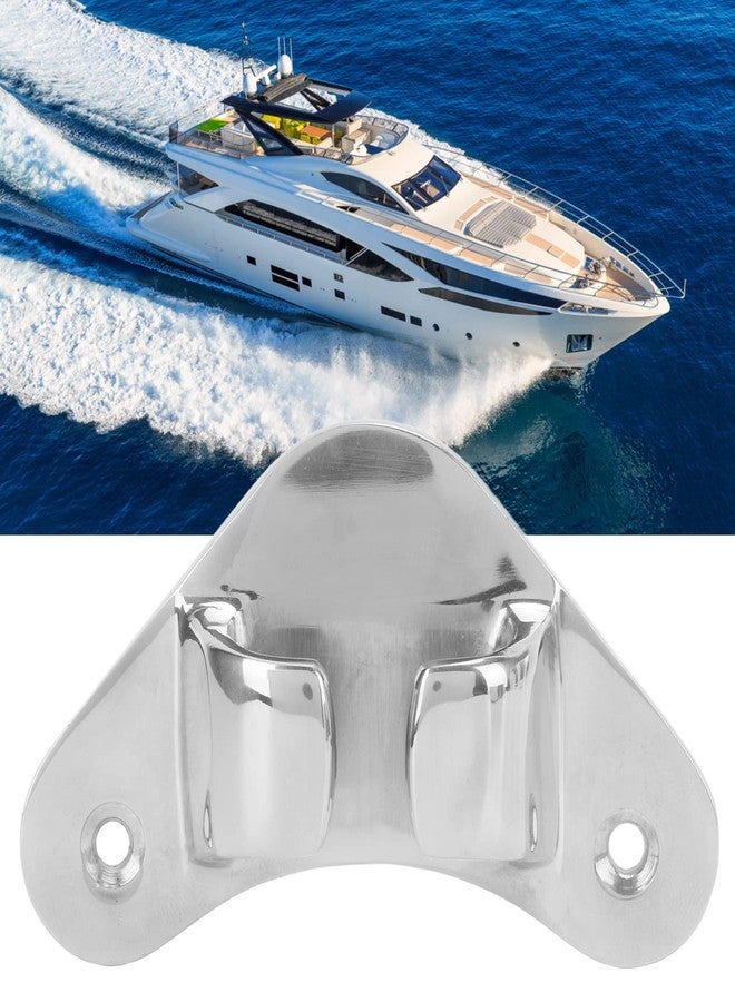 Akozon Boat Fairlead, Akozon Bow Chock Cleat Line Chock Stainless Steel Straight Bow Cleat Line Chock for Ship Yacht Boats - Image 3