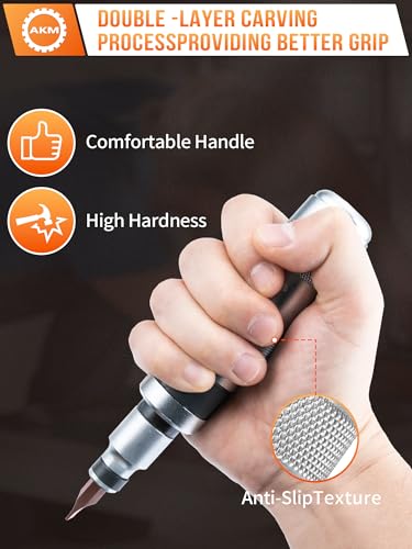 AKM 1/2" Hand Manual Reversible Impact Driver Set Extractor-12 PCS Impact Screwdriver S2 Steel Much More Durable Disengage Rusted Fasteners or Frozen Bolts - Image 3