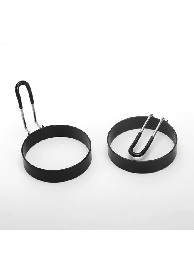 بلاك ٢ قطعة من صانع الأومليت من الفولاذ المقاوم للصدأ، مثالي لقلي البيض والفطائر، أدوات المطبخ - Image 1