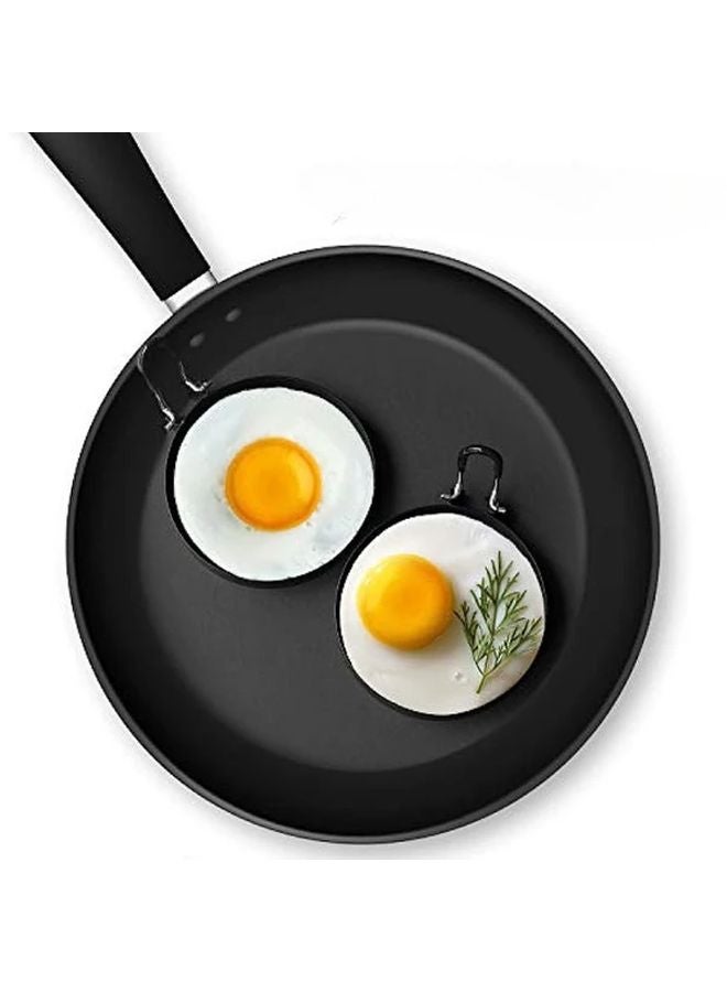 بلاك ٢ قطعة من صانع الأومليت من الفولاذ المقاوم للصدأ، مثالي لقلي البيض والفطائر، أدوات المطبخ - Image 3