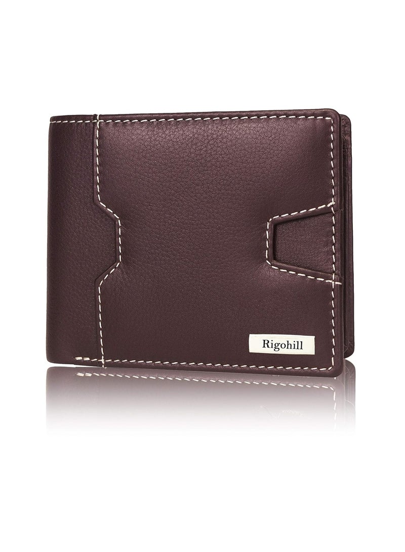 Rigohill Mens Leather Wallet | Leather Wallet for Men | RFID Mens Wallet - Image 1