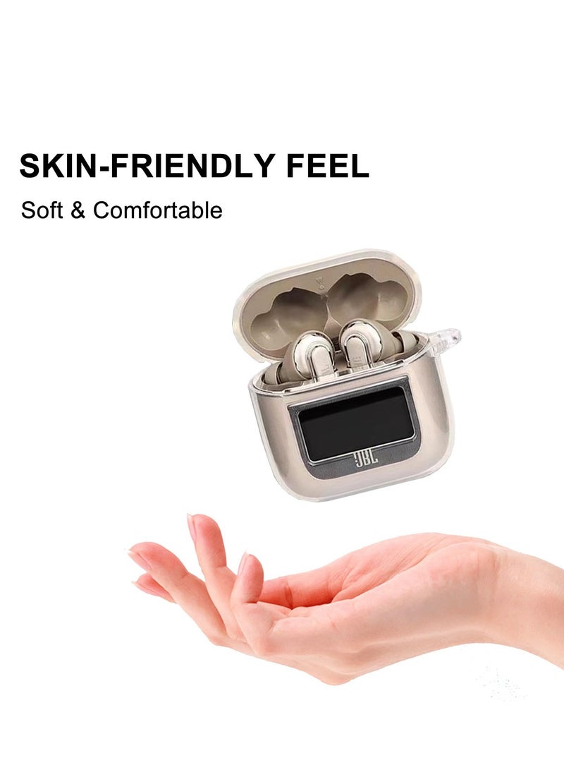 Slim Silicone Case for JBL Tour Pro 2 Earbuds 2023 - Shockproof, Anti-Fall, with Carabiner, Ultra-Thin & Easy to Clean - Image 3