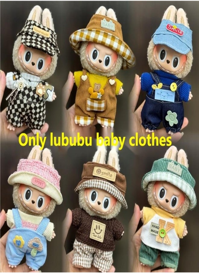 Labubu 17cm Plush Doll Clothing Set for 1st  2nd Generation – Interchangeable Outfits for Hanging Figures (Doll Not Included)  - Image 4
