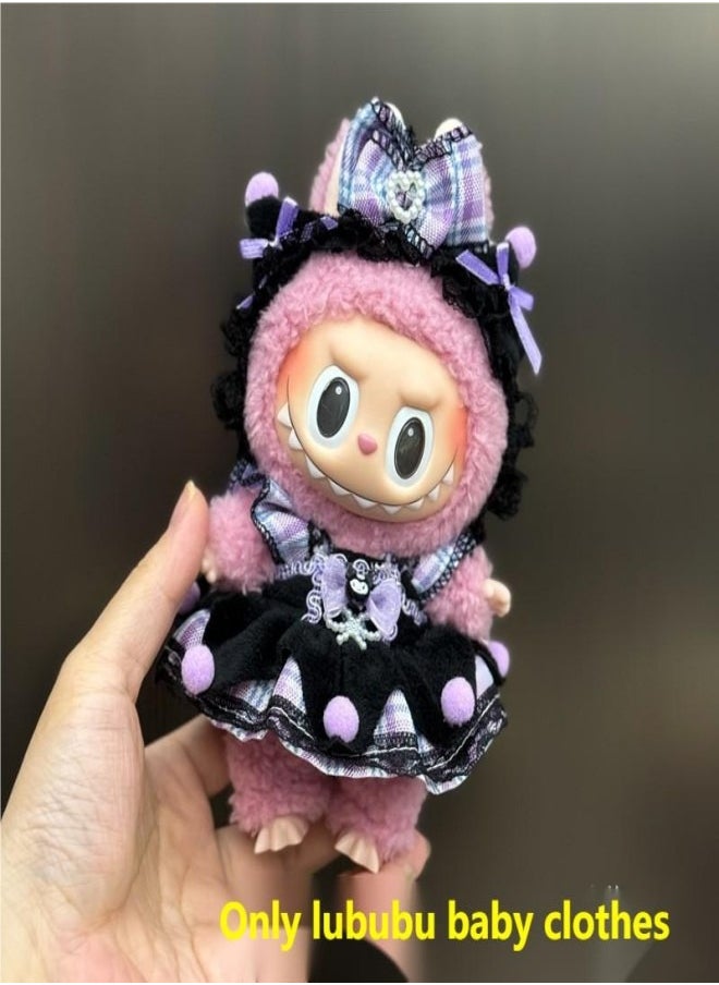 Labubu 17cm Plush Doll Clothing Set for 1st  2nd Generation – Interchangeable Outfits for Hanging Figures (Doll Not Included)  - Image 1