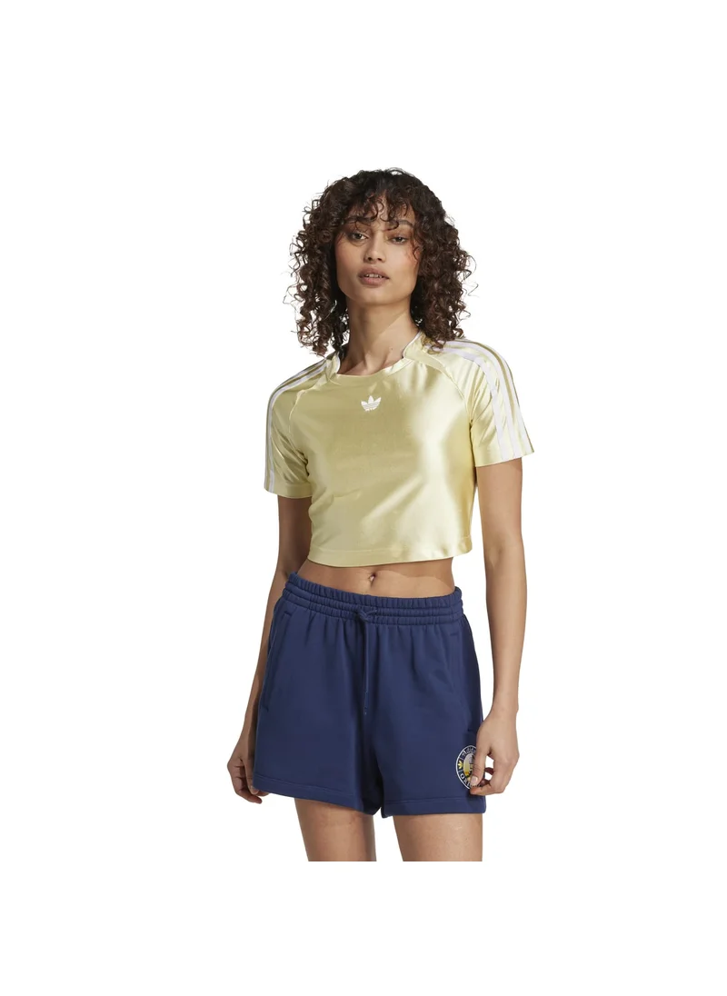 Adidas adidas TEAMGEIST TOP Yellow Originals Women T-SHIRTS