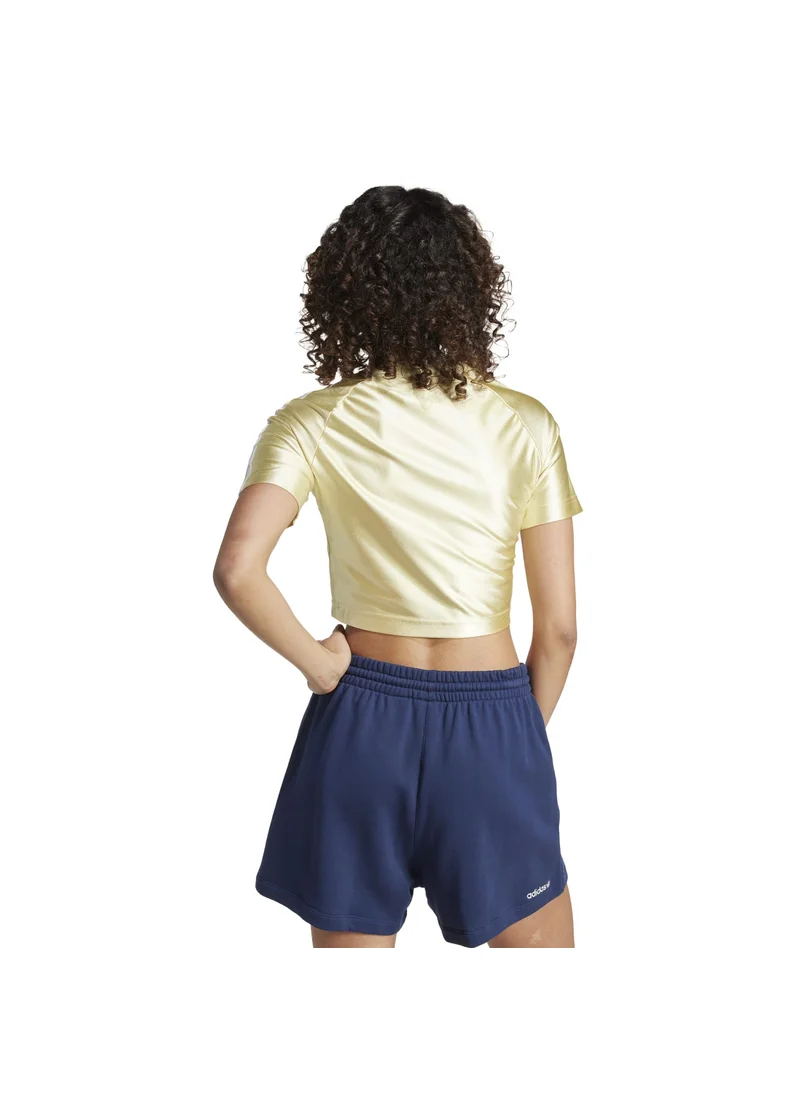 Adidas adidas TEAMGEIST TOP Yellow Originals Women T-SHIRTS