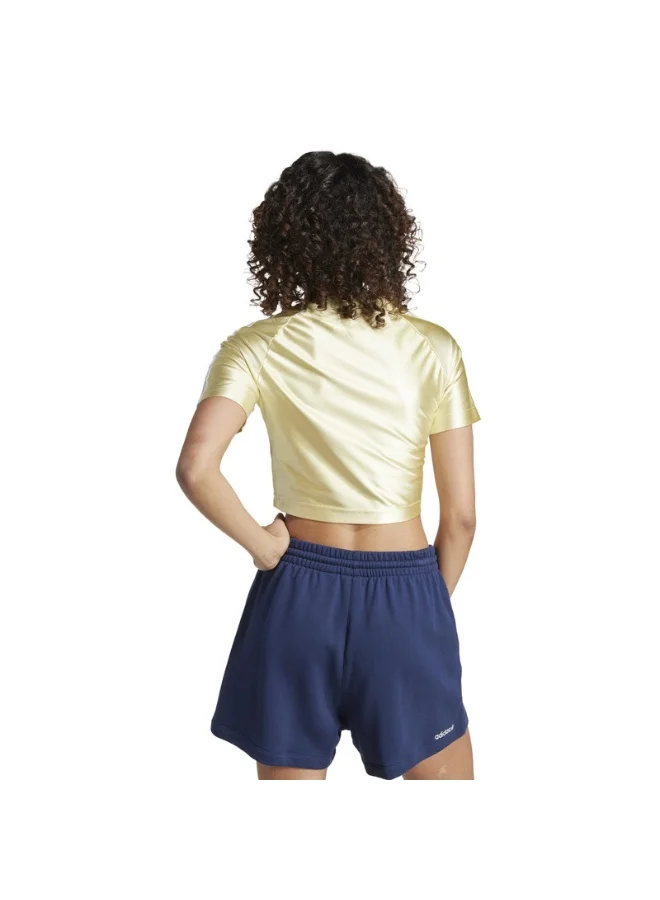 Adidas TEAMGEIST TOP Yellow Originals Women T-SHIRTS