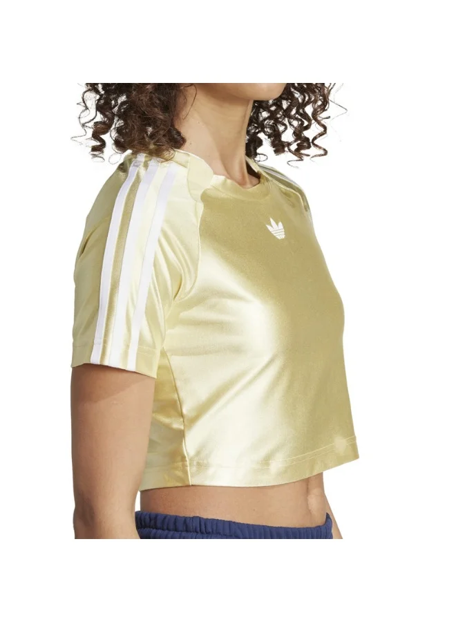 Adidas TEAMGEIST TOP Yellow Originals Women T-SHIRTS