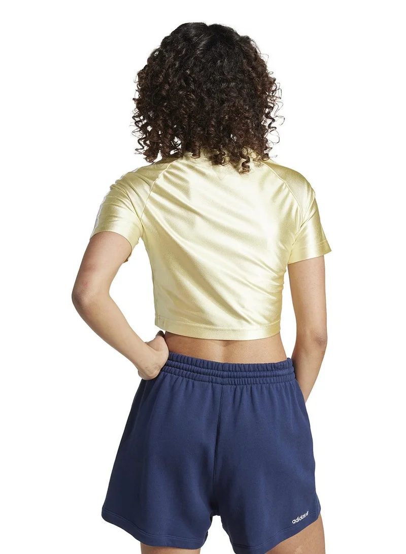 Adidas TEAMGEIST TOP Yellow Originals Women T-SHIRTS