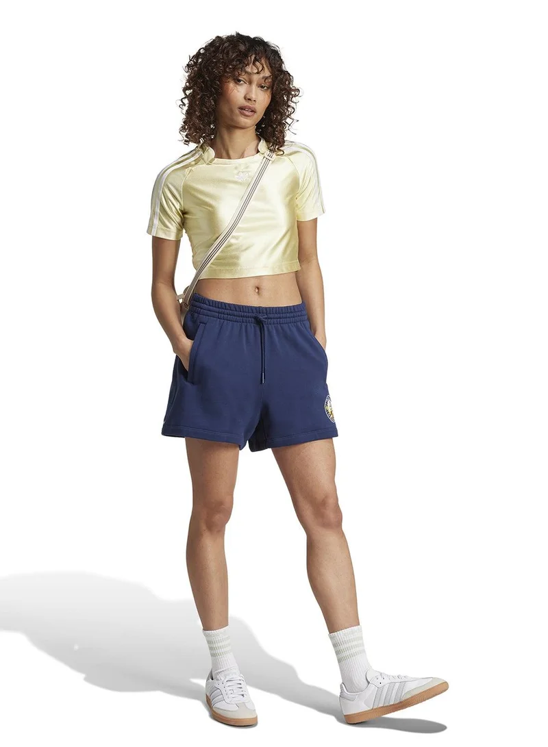 Adidas TEAMGEIST TOP Yellow Originals Women T-SHIRTS