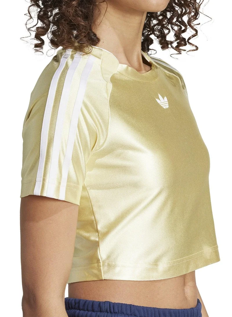 Adidas TEAMGEIST TOP Yellow Originals Women T-SHIRTS