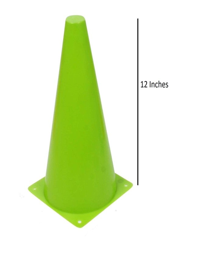 توي شاين مخاريط تكديس بلاستيكية متعددة الألوان من توي شاين، مقاس 12 بوصة | مثالية للتدريب الرياضي | مجموعة من 6 قطع، ألوان متنوعة (SSTP) - Image 3