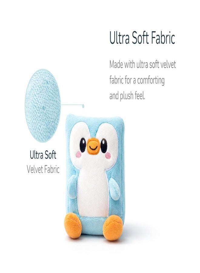 TeraaBliss Cute Stress Removal Toy for Kids Cube Soft Toy for Kids - Ultra Soft Plush Toy, Adorable Cartoon Animal Cushion, Baby & Toddler Gift (Blue) - Image 2