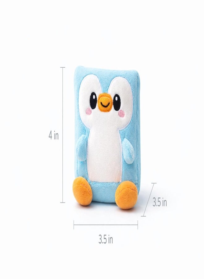 TeraaBliss Cute Stress Removal Toy for Kids Cube Soft Toy for Kids - Ultra Soft Plush Toy, Adorable Cartoon Animal Cushion, Baby & Toddler Gift (Blue) - Image 3