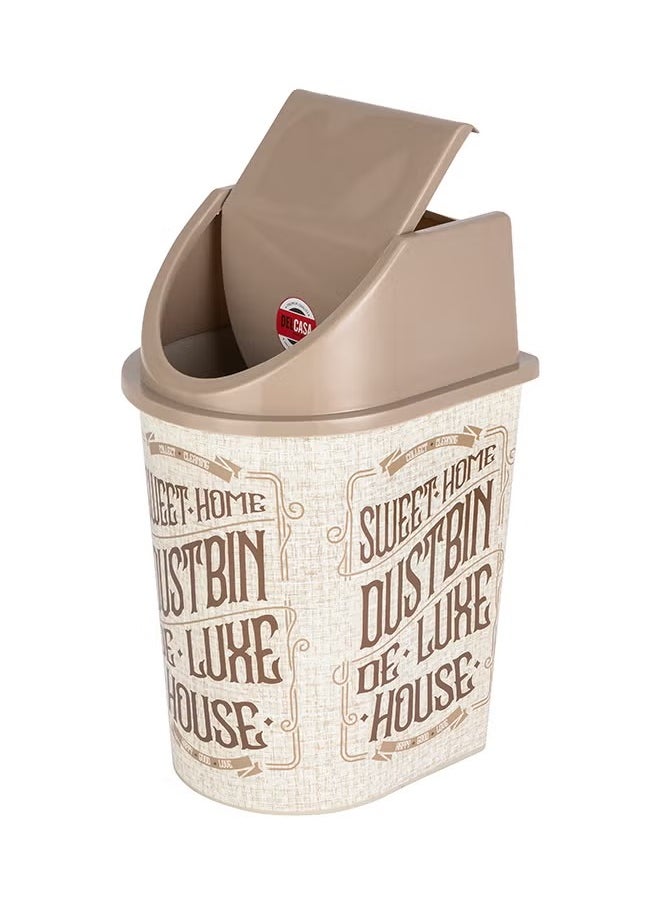 DELCASA - Plastic Dustbin With Lid Multicolor 13L Multicolour 13Liters - Image 1
