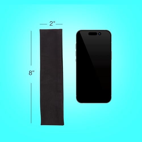 CONAIR Scunci by Conair Soft Stretchable Headbands- accessories for women - mens headband - running headband -Black- 5 Count - Image 5