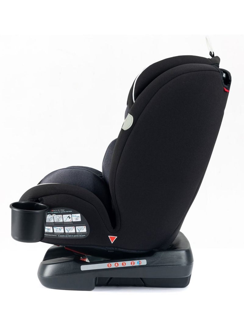 TEKNUM Evolve 360 Car Seat (0 - 12Yrs) With Sunveno Fashion Diaper Bag - Grey - Image 5