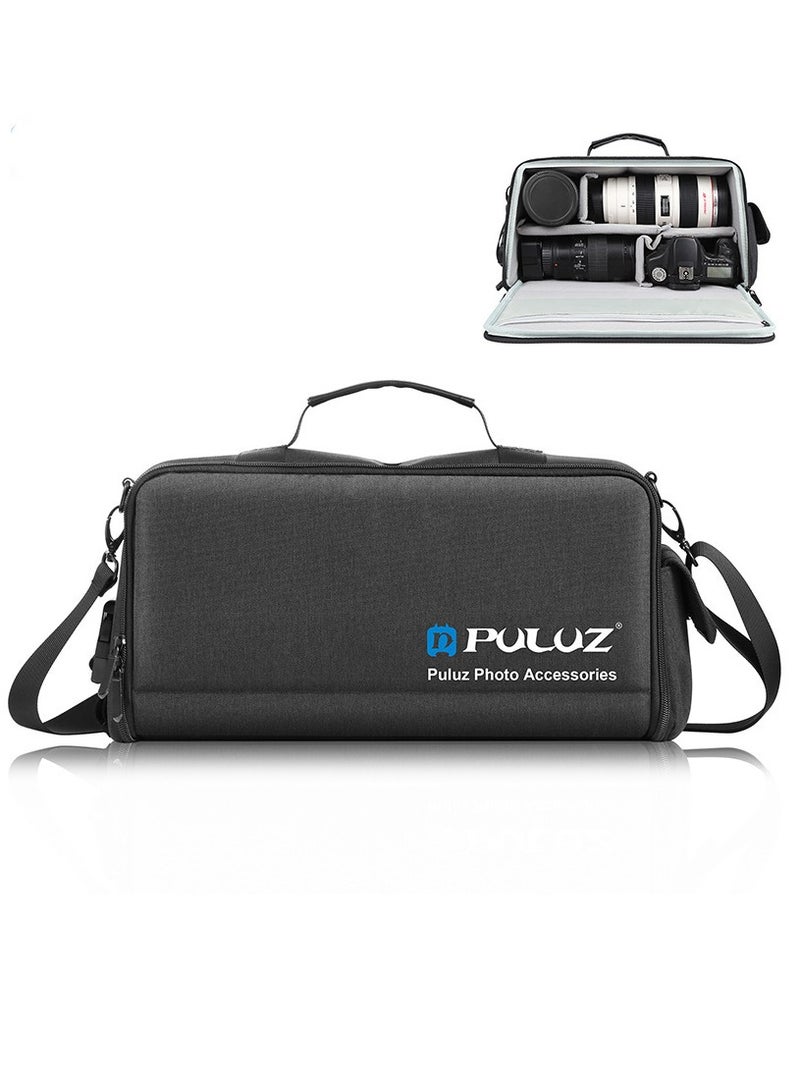 PULUZ Camera Bag Case Travel DSLR Camera Backpack for SLR DSLR, Lenses, Accessories Tablet Backpack Compatible for Sony/Canon/Nikon Camera and Lens Tripod Accessories - Image 1