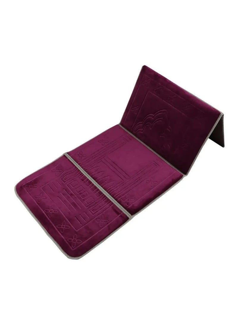 MANASEK Manasek Foldable Padded Prayer Mat with Back Rest  - Image 1