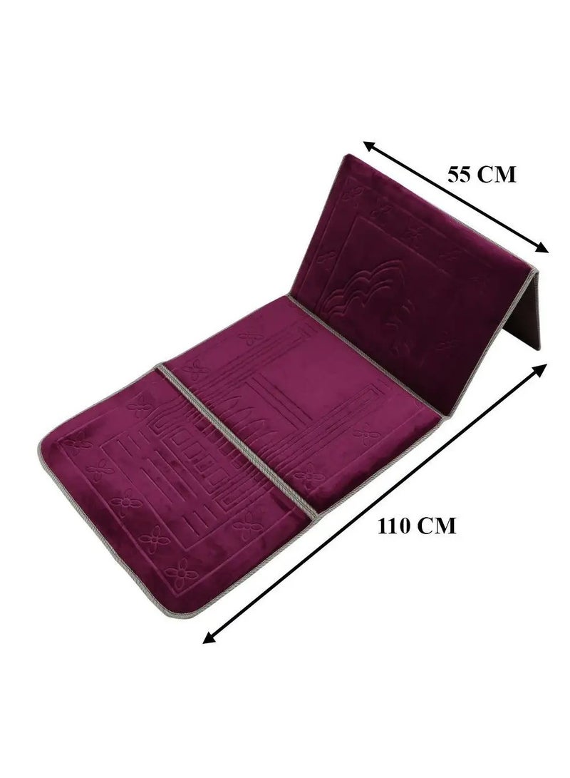 MANASEK Manasek Foldable Padded Prayer Mat with Back Rest  - Image 2