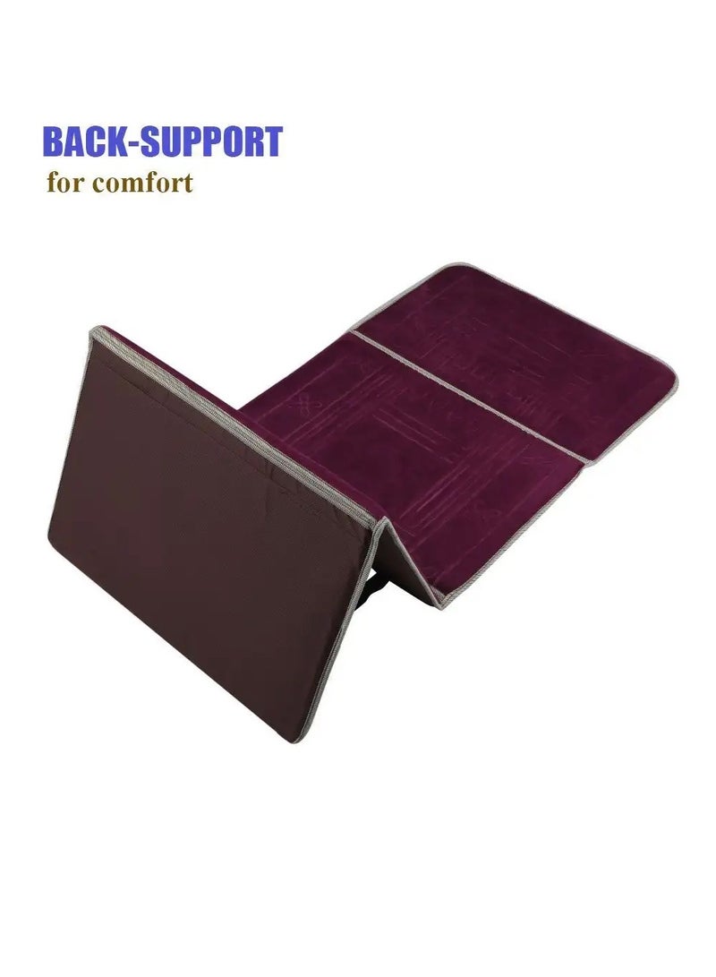 MANASEK Manasek Foldable Padded Prayer Mat with Back Rest  - Image 3