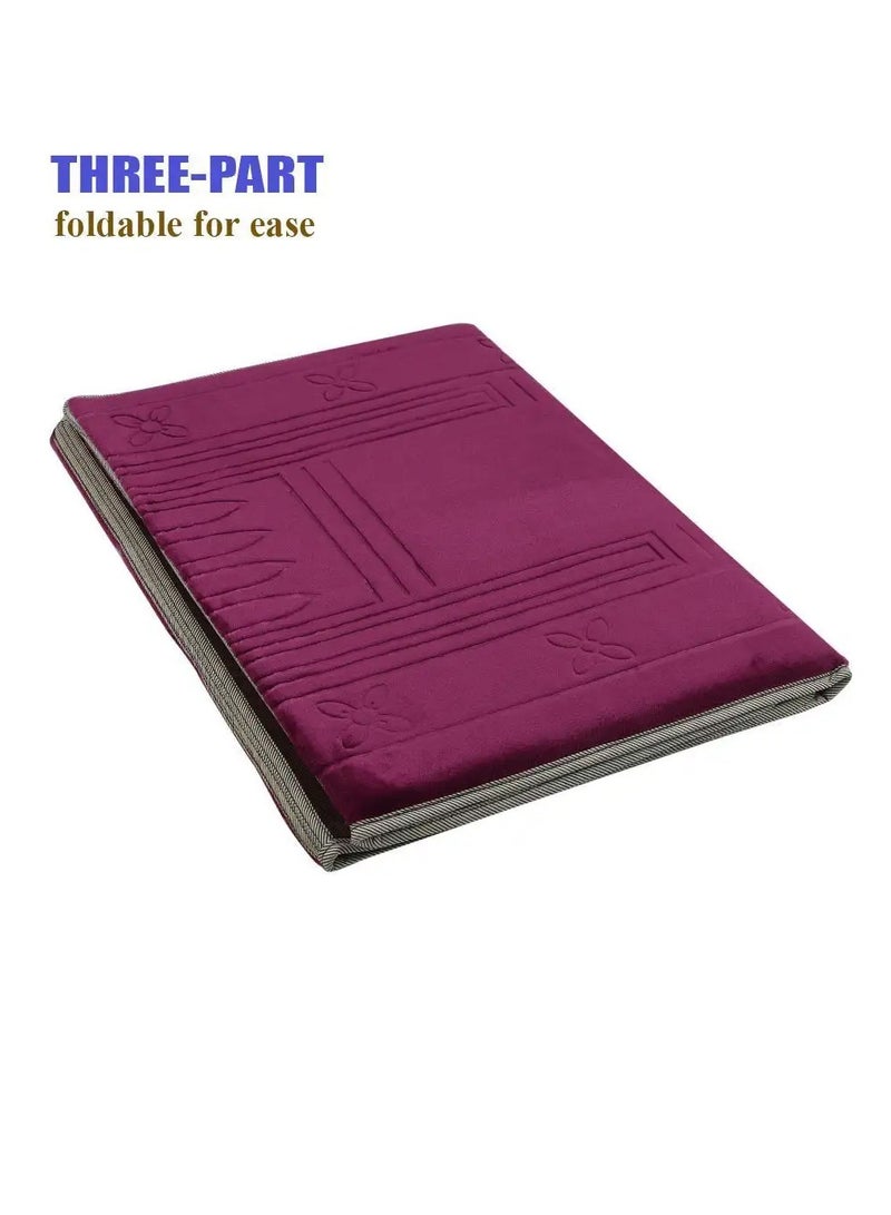 MANASEK Manasek Foldable Padded Prayer Mat with Back Rest  - Image 5
