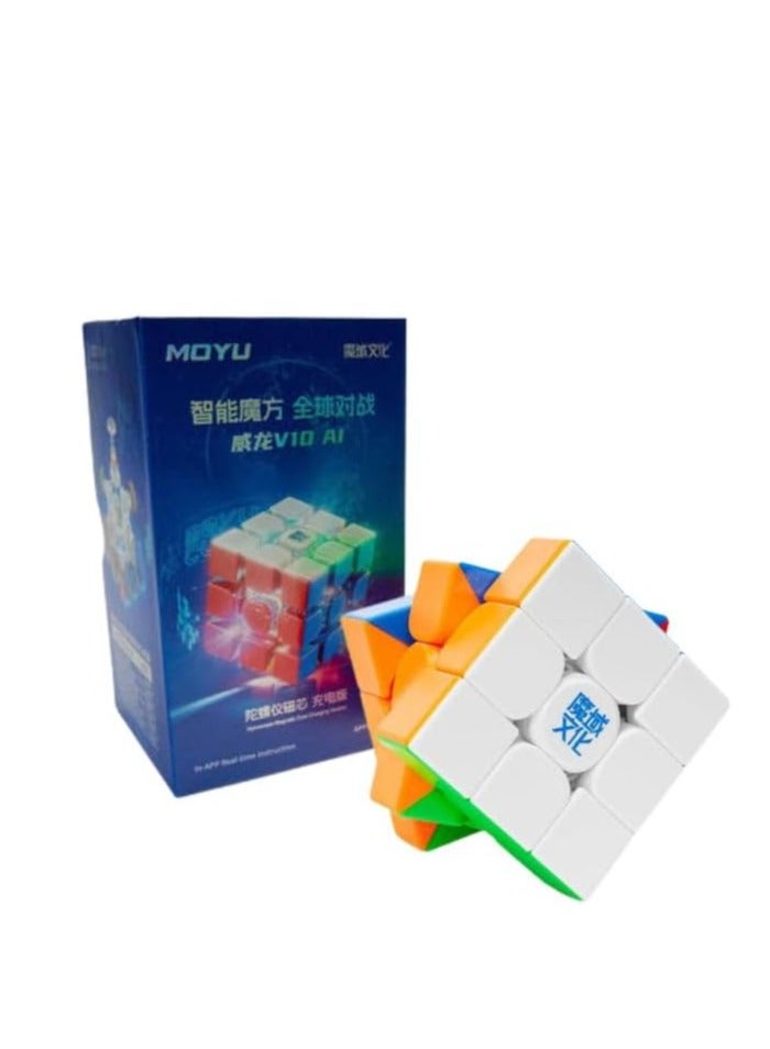 MoYu WeiLong V10 AI 3x3 Bluetooth Smart Speedcube - Image 1