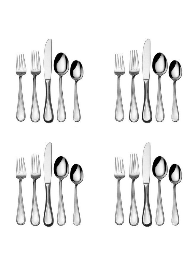 Mikasa Mikasa 5100237 Bravo 20-Piece 18/10 Stainless Steel Flatware Set, Service for 4  - Image 1