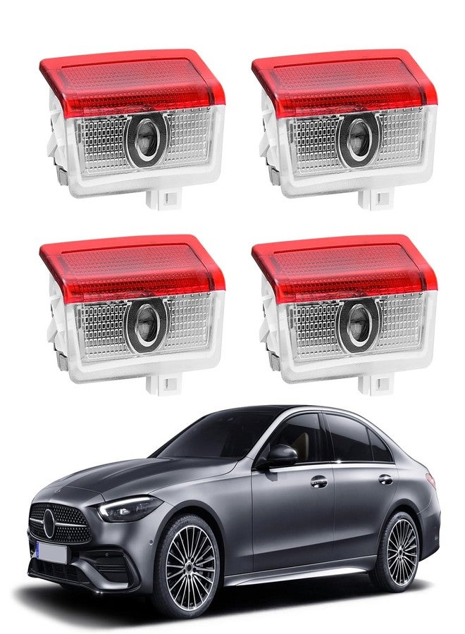 Blshwez Car Door Lights Logo Projector - 4K HD Puddle Lights for Cars, No Fade Welcome Lights, Compatible with A B C E M GL GLA GLC GLE Class Accessories (4 Pack) - Image 1