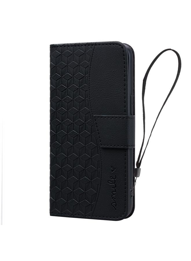 Zaboon Case For Google Pixel 4a 4G Business Diamond Buckle Leather Phone Case with Lanyard - Image 2