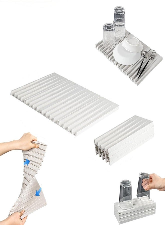 HEONAY Foldable Dish Drain Pad | Kitchen Draining Mat | Silicone Dish Drainer Rack | Multifunctional Dish Drying Accessory | for Kitchen Counter & Sink - Image 1