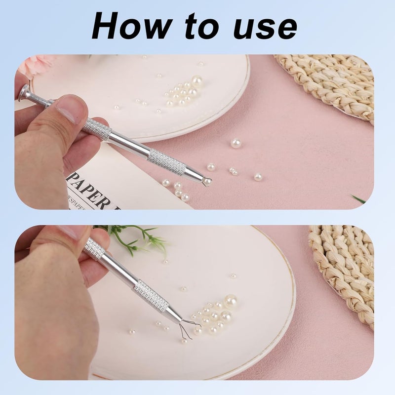 lasuroa 4pcs Sprinkles Tools for Cake Decorating, Including Claw Sprinkle Pen Piercing Pearl Grabber & Cake Tweezers with Shovel Head Spoon for Cupcake Cookie Baking Decoration Supplies - Image 5