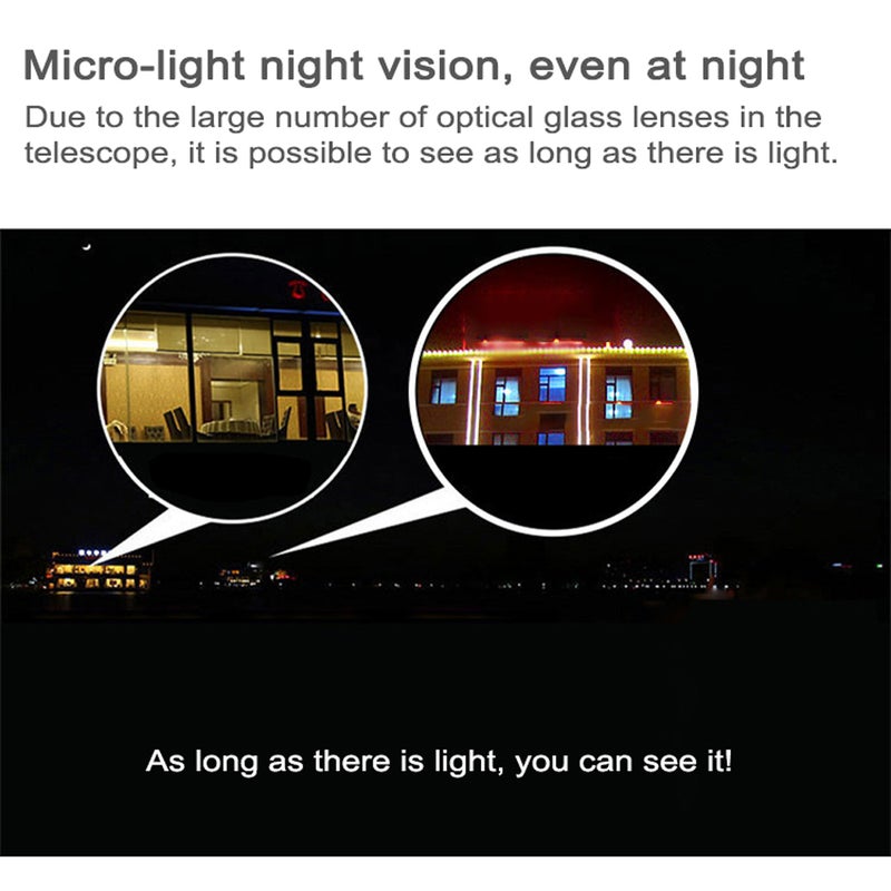 Portable Handheld Hiking Binoculars High Clear Weak Light Night-Viewing Powerful Telescopes for Outdoor Camping Equipment Survival Kit - Image 4