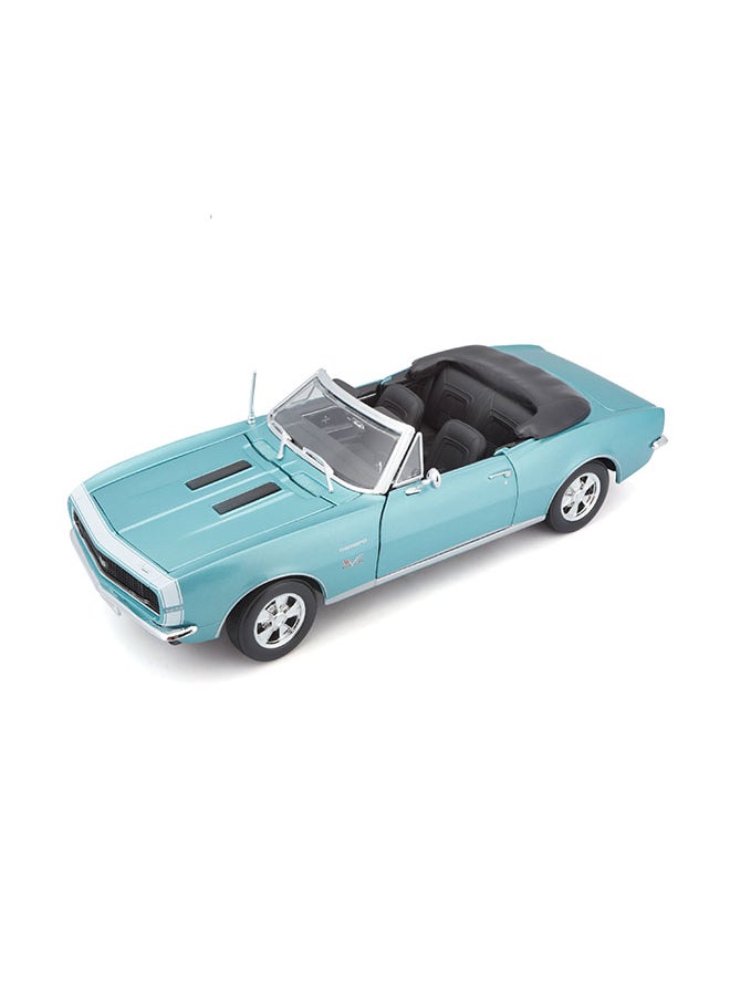 Maisto 1:18 Se (A)-1967 Met Turquoise Chevrolet Camaro Ss 396 Convertible Officially Licensed Scaled Replicas of Collectible Diecast Metal Models with Exquisite Interior & Exterior Detailing for All Ages  - Image 5