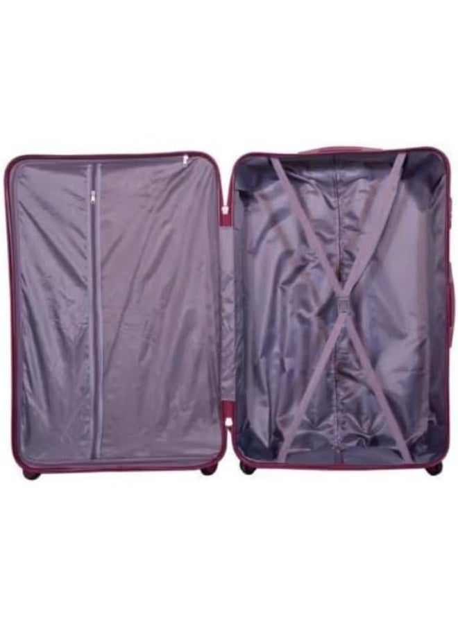 5 Piece Hard Shell Luggage Trolley Set | 4 Suitcases with 1 Beauty Case | Elegant Travel Collection with 360 Degree Spinner Wheels and Built in Combination Lock - Image 3