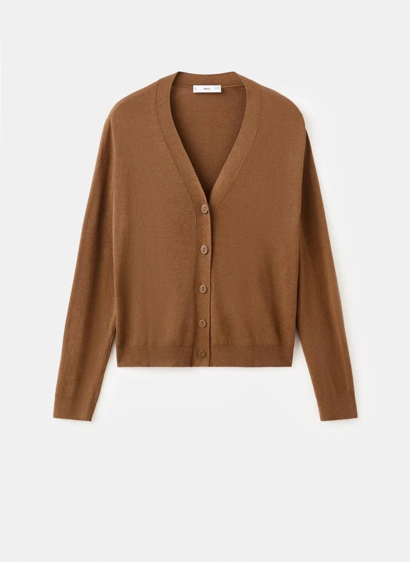 MANGO  V-neck knitted cardigan for Women | Best Price UAE