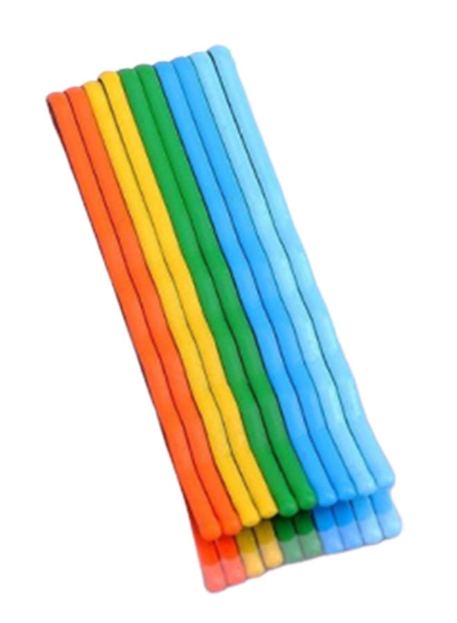 NIBEMINENT 10-Piece Candy Hair Clip Set Multicolour 6centimeter