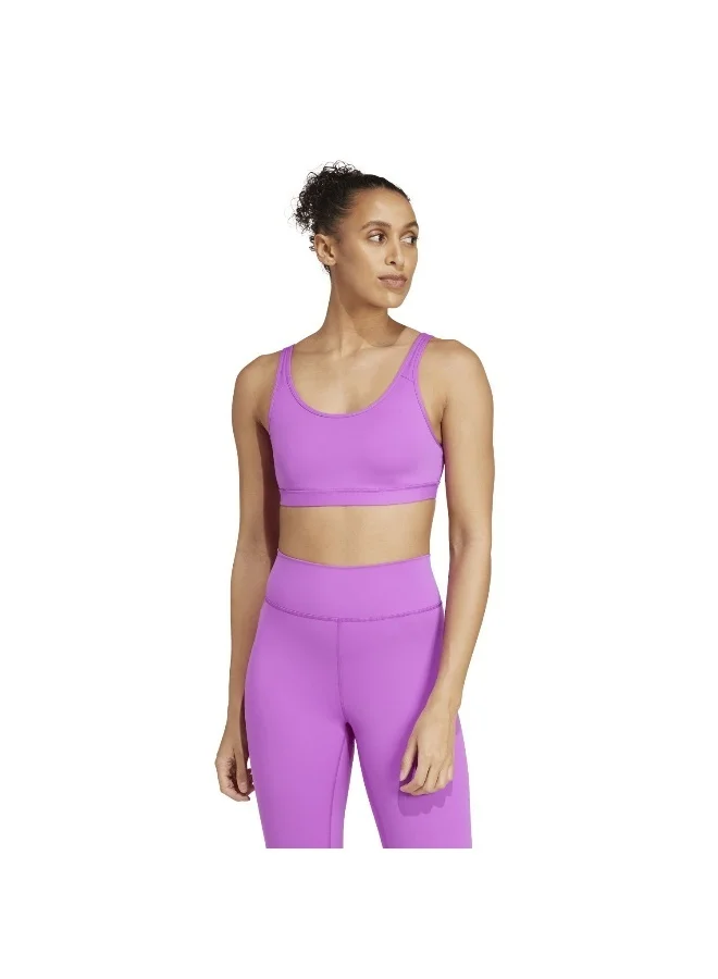 adidas Originals adidas All Me Ess Ms Purple Training Bra 2XSB