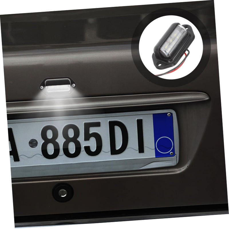 Universal 12 24V ضوء لوحة الترخيص الأبيض LED للمقطورات والشاحنات والعربات السكنية مقاوم للماء - Image 5