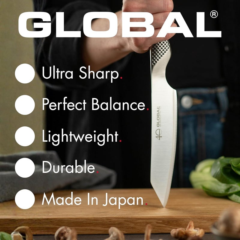 GLOBAL 3 inch Tomato Knife - Lightweight Japanese Stainless Steel, Razor-Sharp Edge, Made in Japan, GS-9 - Image 5
